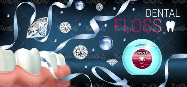 Vector dental floss