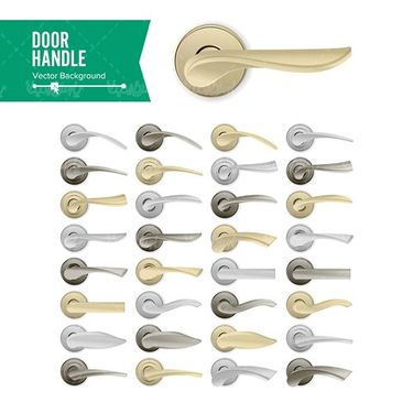 Door handle vector