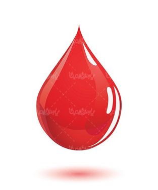وکتور قطره خون