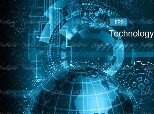 وکتور بک گراند مدار دیجیتال
