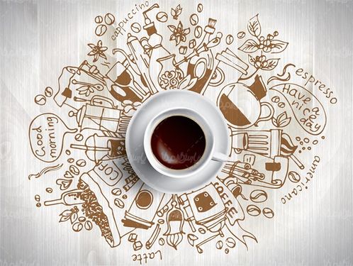 Vector coffee cup