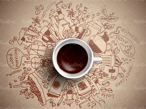 Vector coffee cup