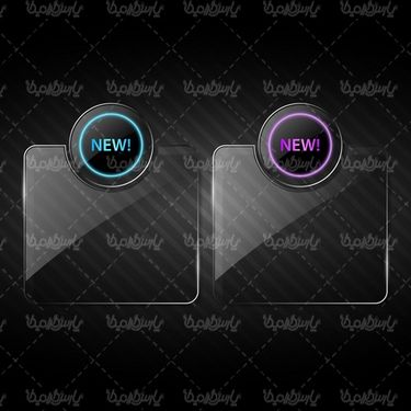 Vector Glass Label