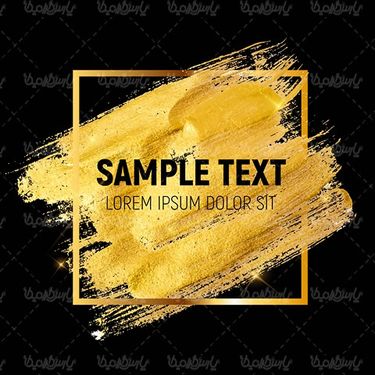Golden Label Texture Vector