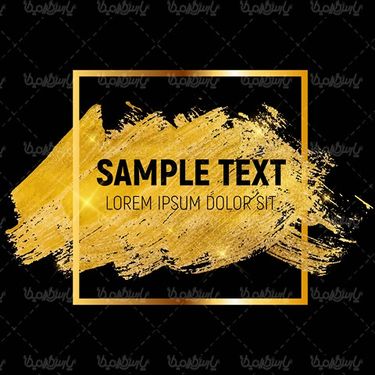 Golden Label Texture Vector