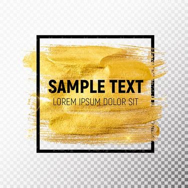 Golden Label Texture Vector
