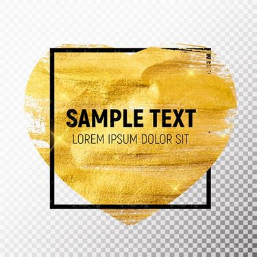 Golden Label Texture Vector