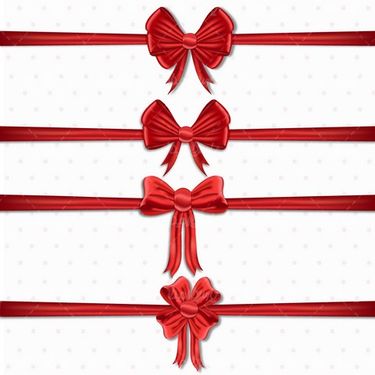 Vector red ribbon