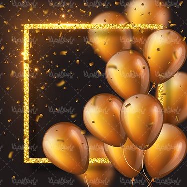 وکتور بادکنک طلایی