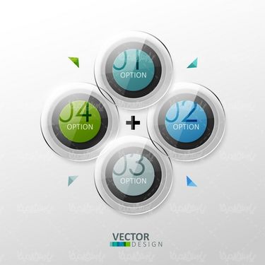 وکتور اینفوگرافی رنگی