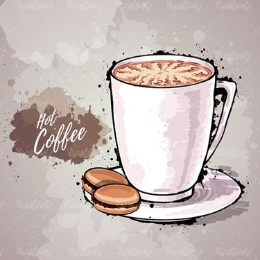 وکتور فنجان قهوه