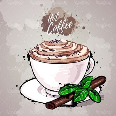 وکتور فنجان قهوه