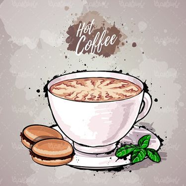 وکتور فنجان قهوه
