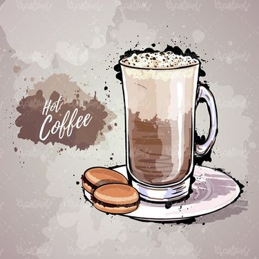 وکتور فنجان قهوه