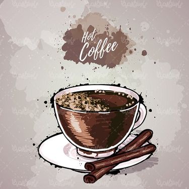 وکتور فنجان قهوه