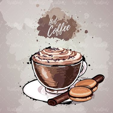 Vector coffee cup