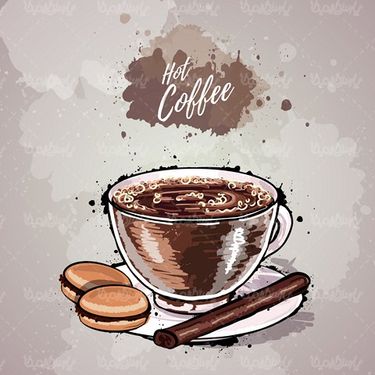 Vector coffee cup
