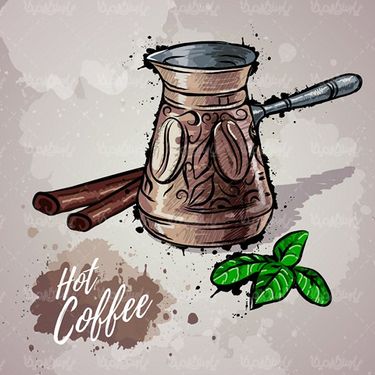 Vector coffee cup
