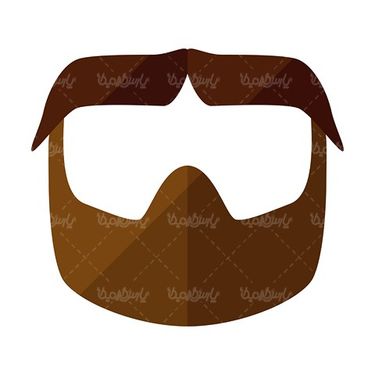 وکتور مدل ریش و سبیل