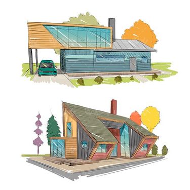 Building Design Vector
