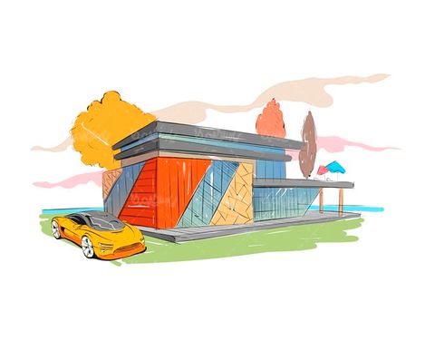 Building Design Vector