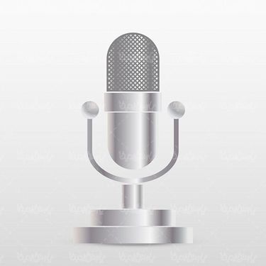 وکتور میکروفن حرفه ای