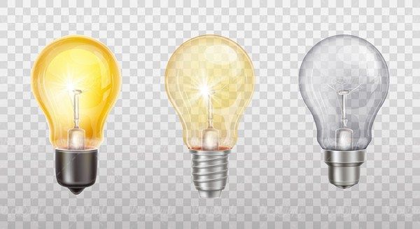 Light bulb vector