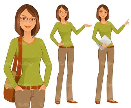 Female model vector
