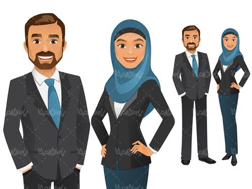 وکتور زن با حجاب