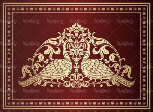وکتور پس زمینه گل و بوته