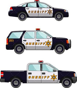Police car vector
