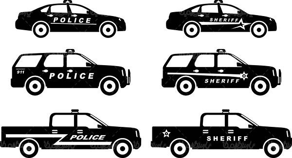 Police car vector