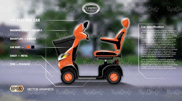 Electric Car Vector