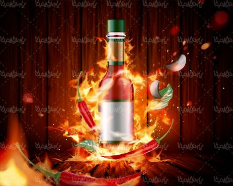 Pepper sauce vector