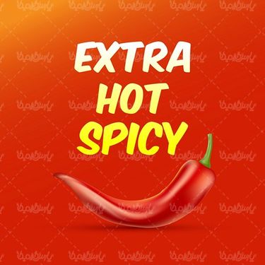 Spicy red pepper vector