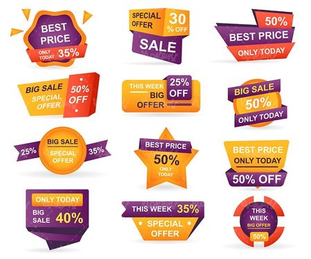 Graphic Label Vector