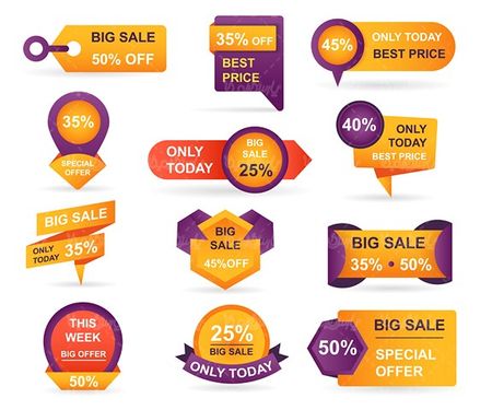 Graphic Label Vector