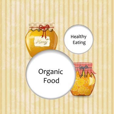 وکتور شیشه مواد غذایی