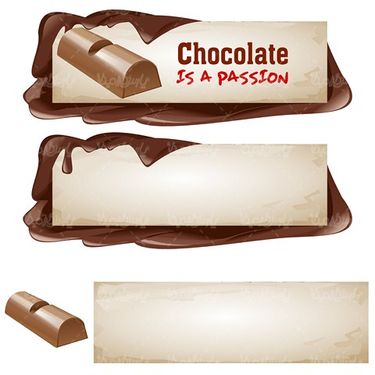 Chocolate Label Vector