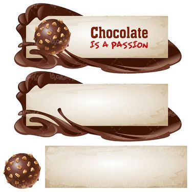 Chocolate Label Vector