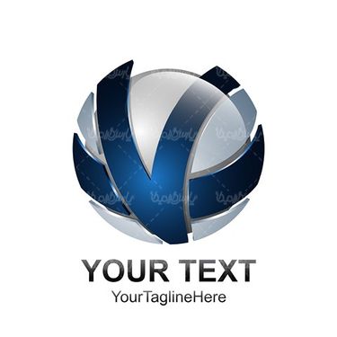 وکتور لوگو گرافیکی سه بعدی