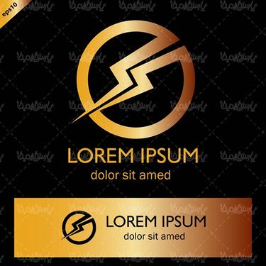 Vector golden sign