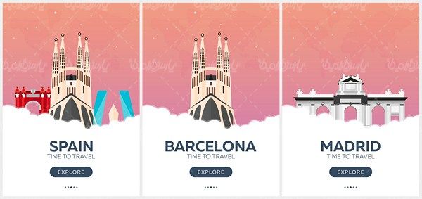 Vector Tourist Attractions