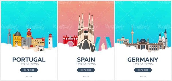 Vector Tourist Attractions