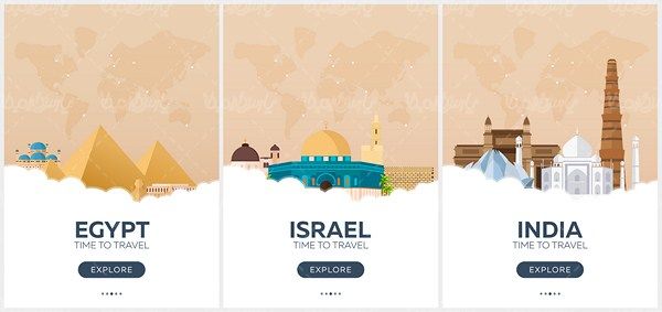 Vector Tourist Attractions