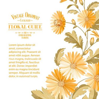 Vector floral border