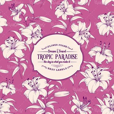 Vector floral border