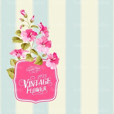 Vector floral border
