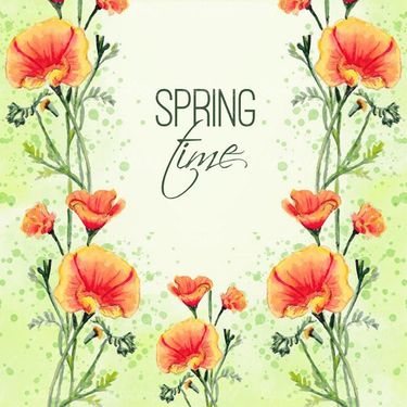 Vector spring bloom