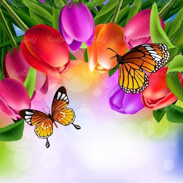 وکتور گل طبیعی